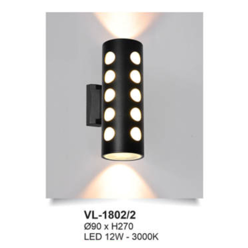 Đèn vách Andora Ø90 x H270 LED 12W - 3000K