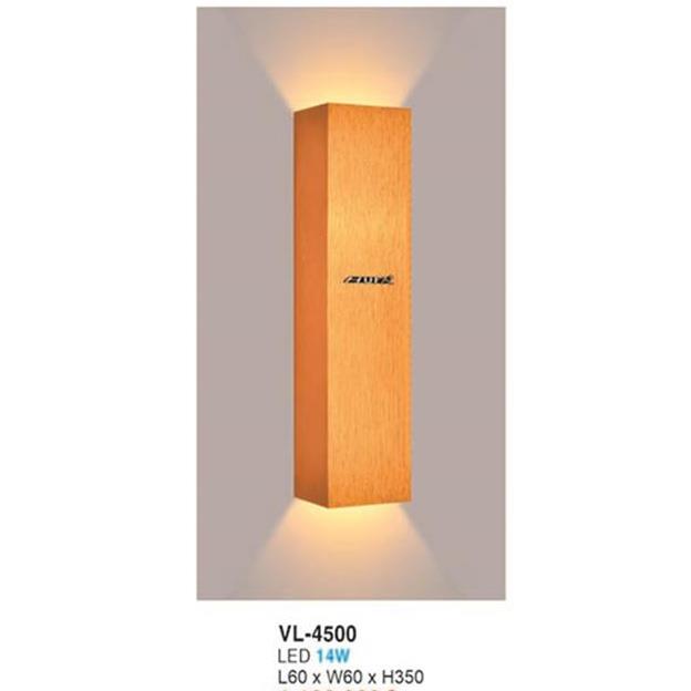 Đèn vách led trang trí trong nhà L60 x W60 x H350 - 14W - ánh sáng vàng