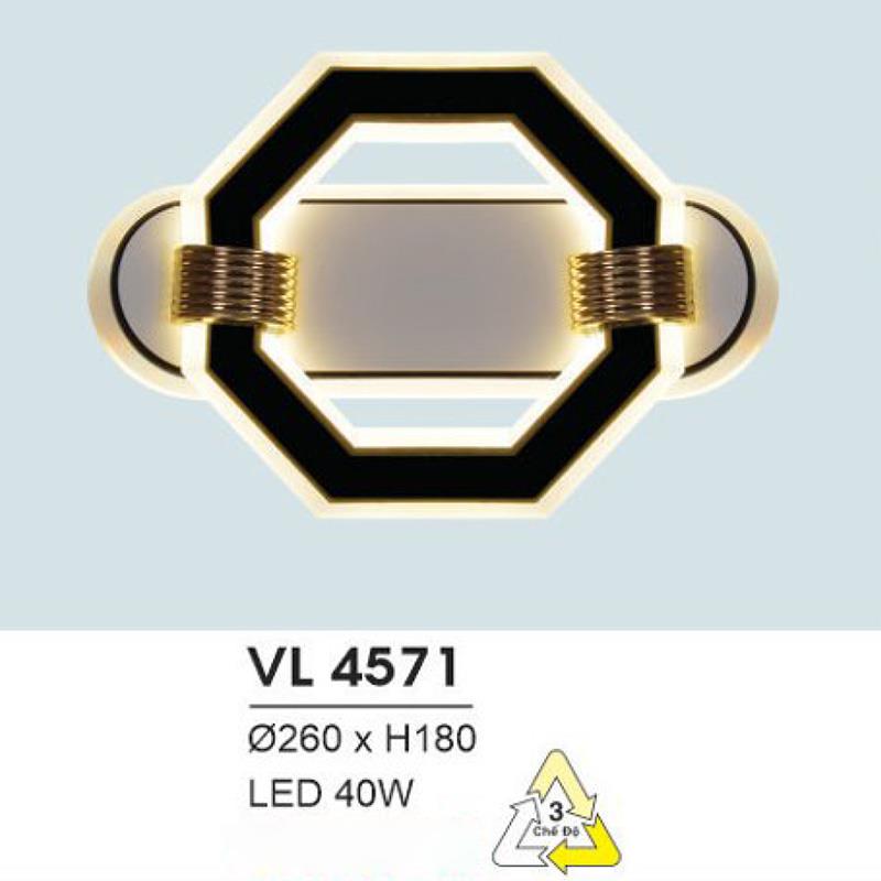 Đèn vách trang trí led L230*H260 - LED 28W, ánh sáng vàng
