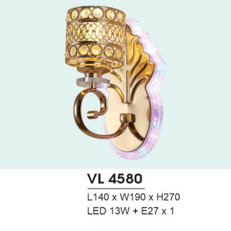 Đèn vách Led 13W + E27*1 - L140*W190*H270