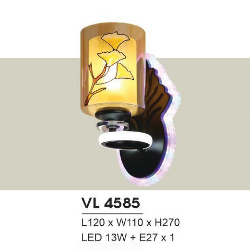 Đèn vách Led 13W + E27*1 - L120*W110*H270