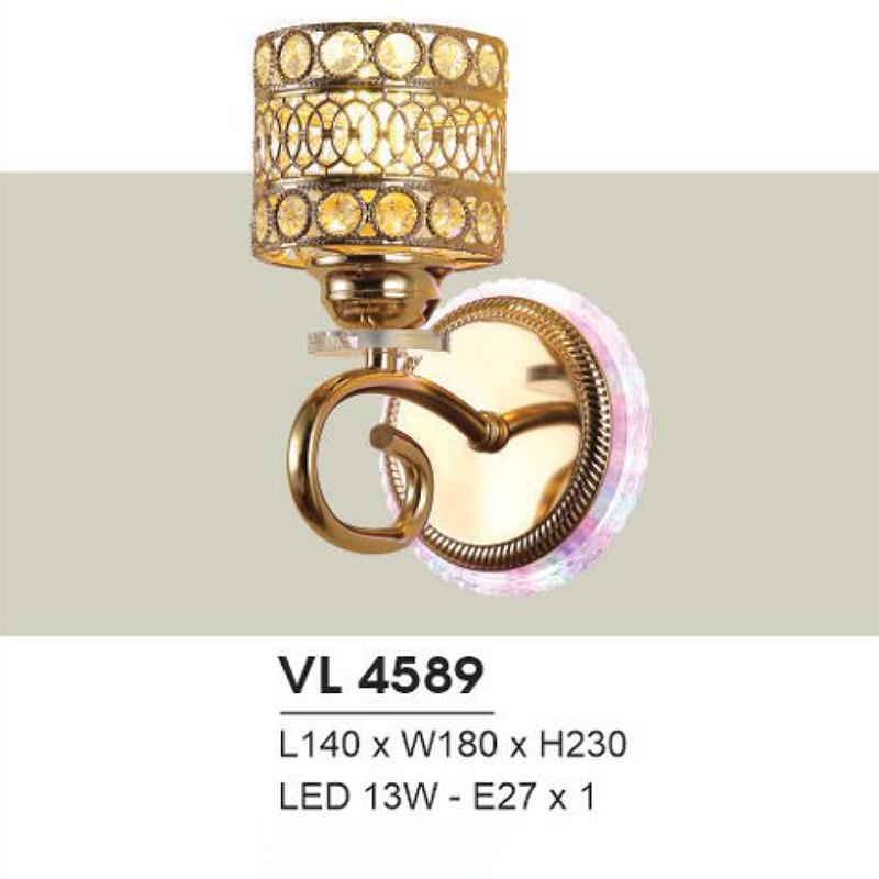 Đèn vách Led 13W + E27*1 - L140*W180*H230