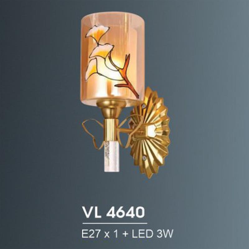 Đèn vách trang trí LED 3W + E27*1