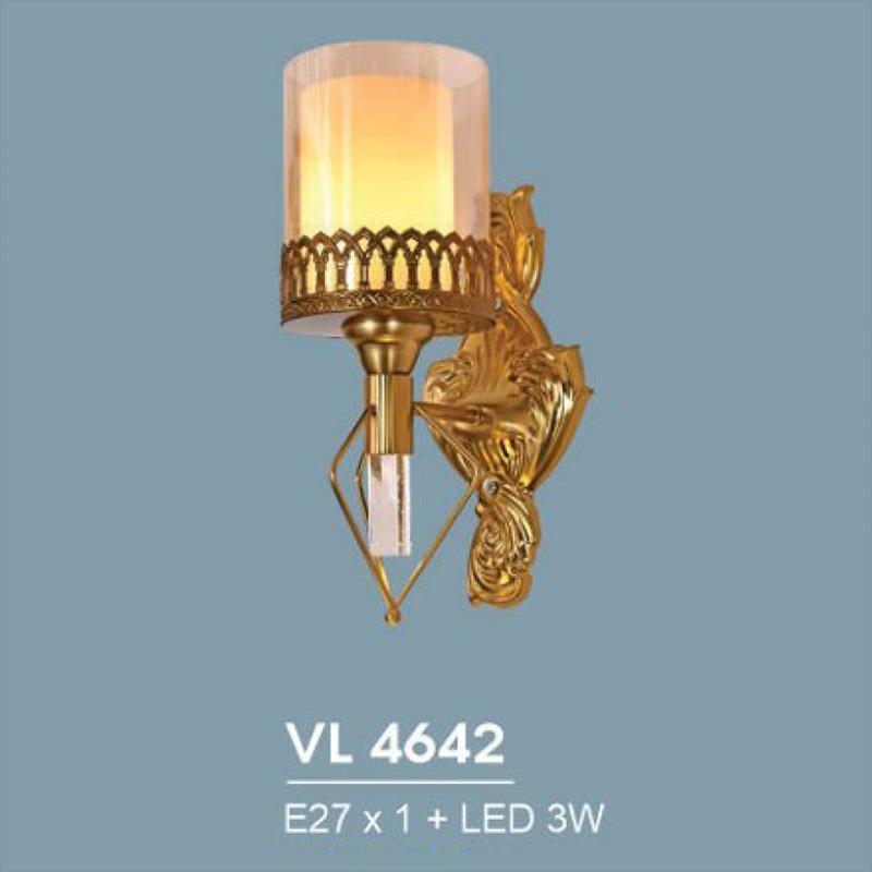 Đèn vách trang trí LED 3W + E27*1