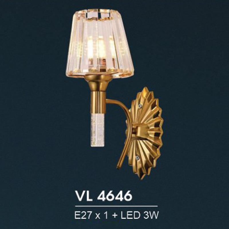 Đèn vách trang trí LED 3W + E27*1