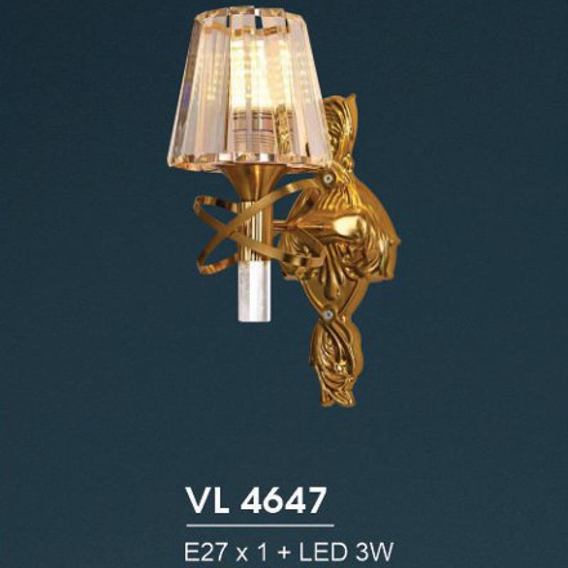 Đèn vách trang trí LED 3W + E27*1