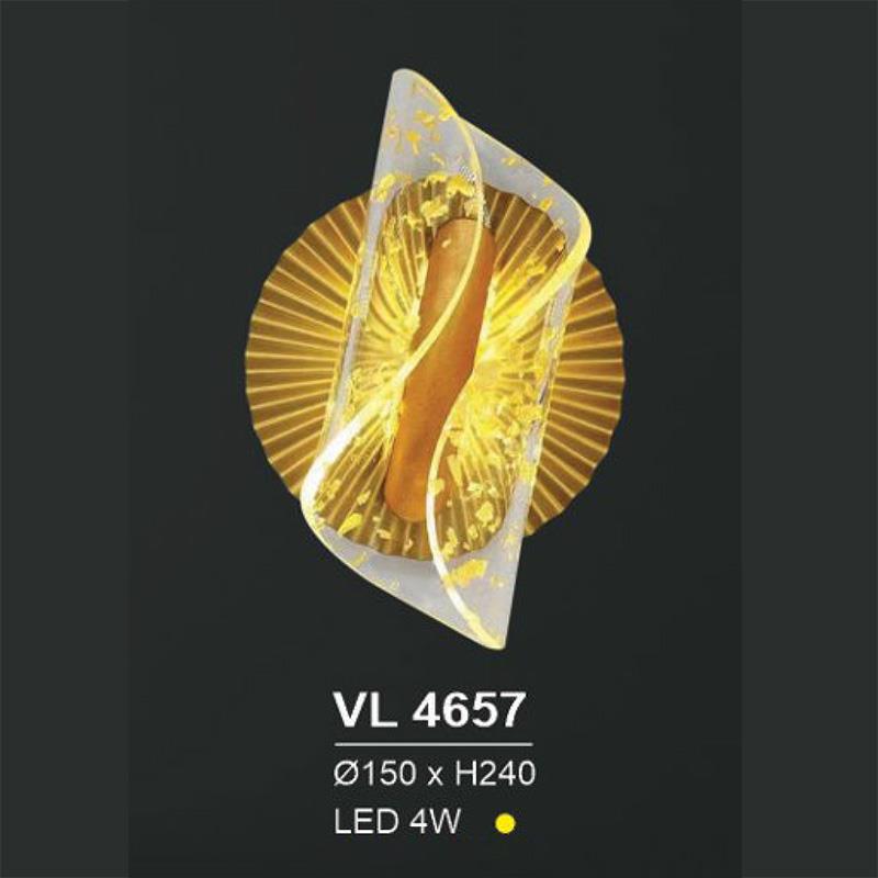 Đèn vách trang trí led Ø150*H240 - LED 4W, ánh sáng vàng