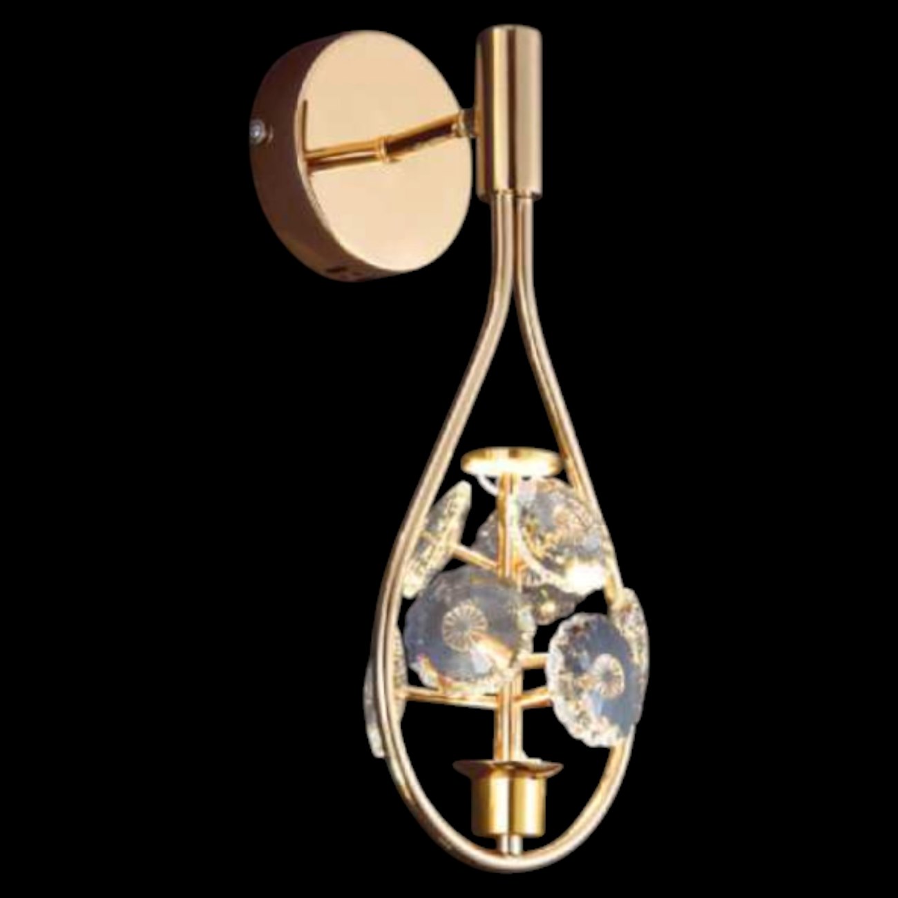 Đèn vách Pha Lê K9 Hufa VL-4740 Ø170*H400 11W