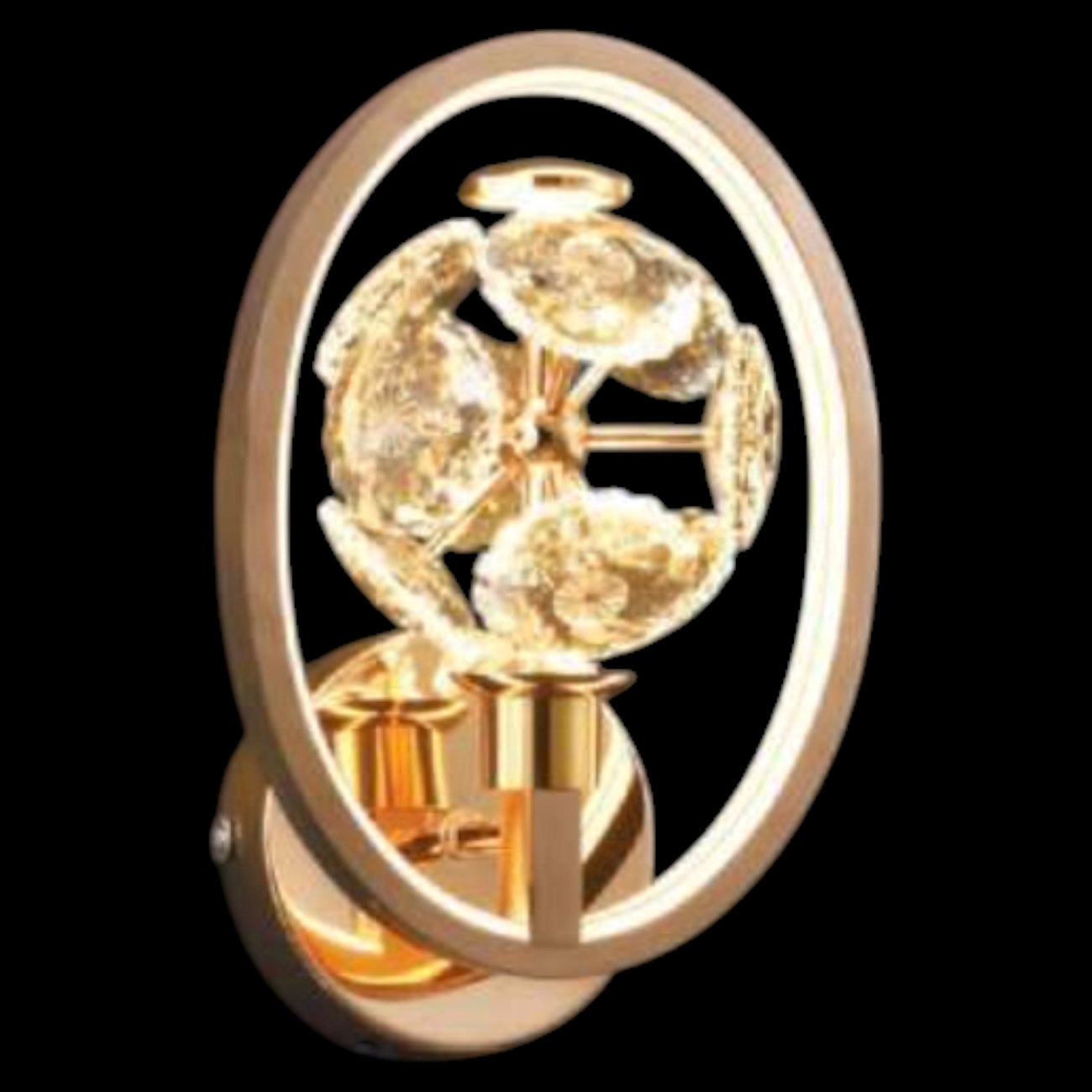 Đèn vách Pha Lê K9 Hufa VL-4741 Ø200*H300 22W