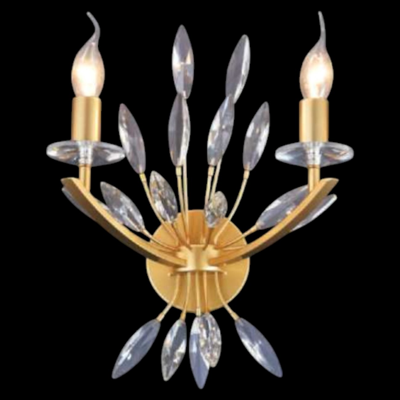 Đèn vách pha lê K9 HUFA VL 4744 Ø300*H400 E14*2