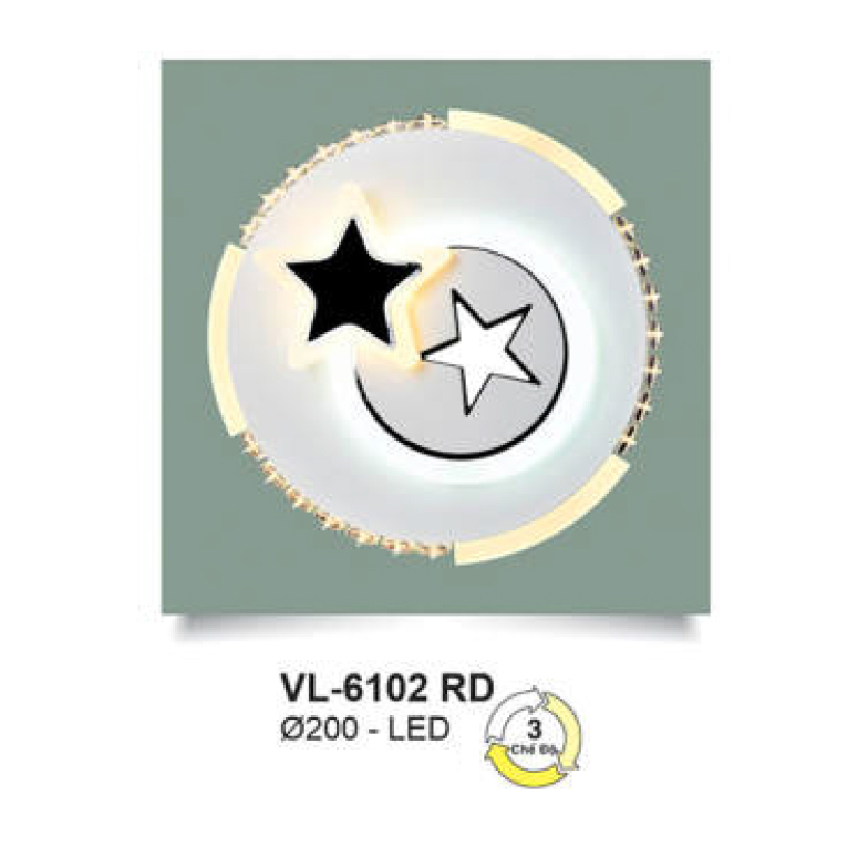 Đèn tường trang trí Andora Ø200- LED 3 CĐ