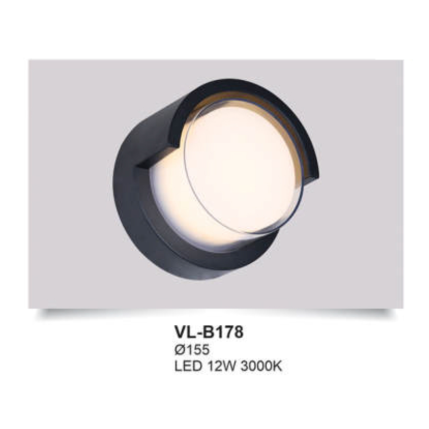 Đèn vách Andora Ø155 - LED 12W - 3000K