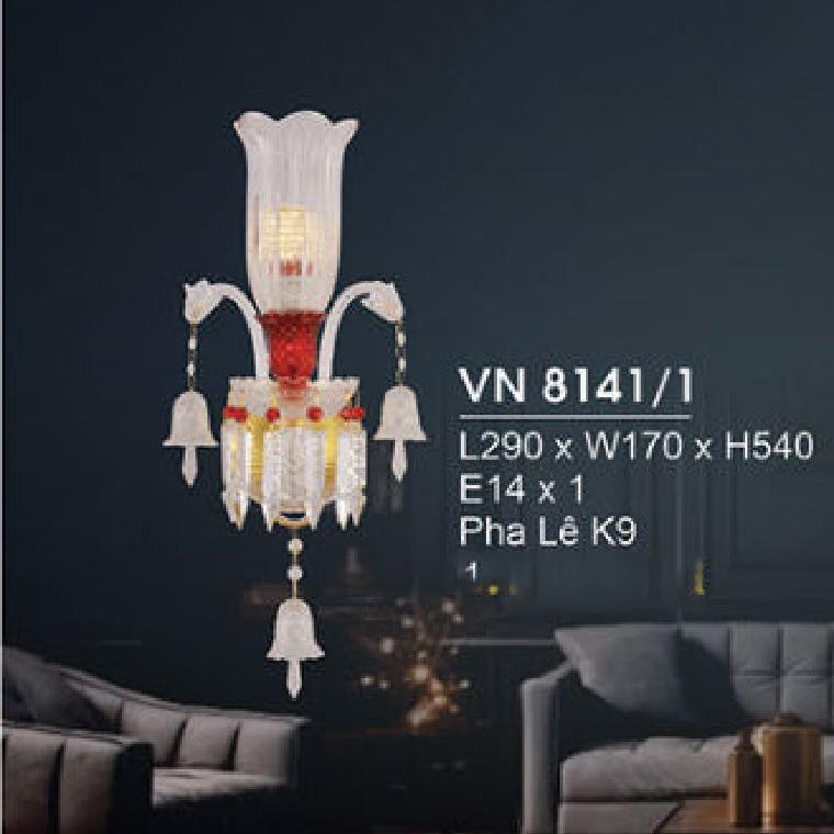 Đèn Tường Nến L290*W170*H540, E14*1 + PHA LÊ K9