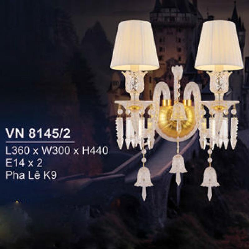 Đèn Tường Nến L360*W300*H440, E14*2 + PHA LÊ K9