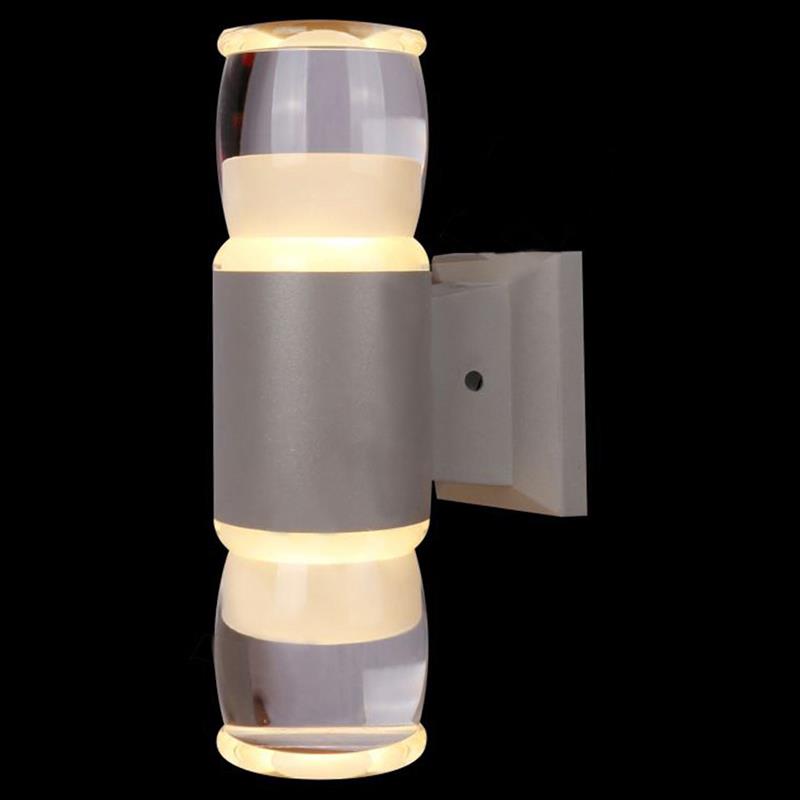Đèn tường ngoài trời Verona Ø60 x H210, Vỏ Xám