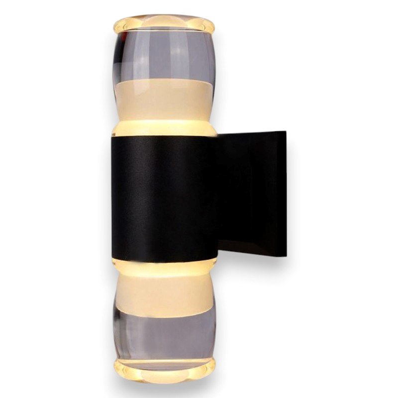 Đèn tường ngoài trời Verona Ø60 x H210, vỏ đen