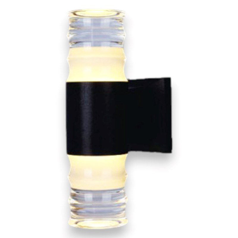 Đèn tường ngoài trời Verona Ø60 x H220, vỏ đen