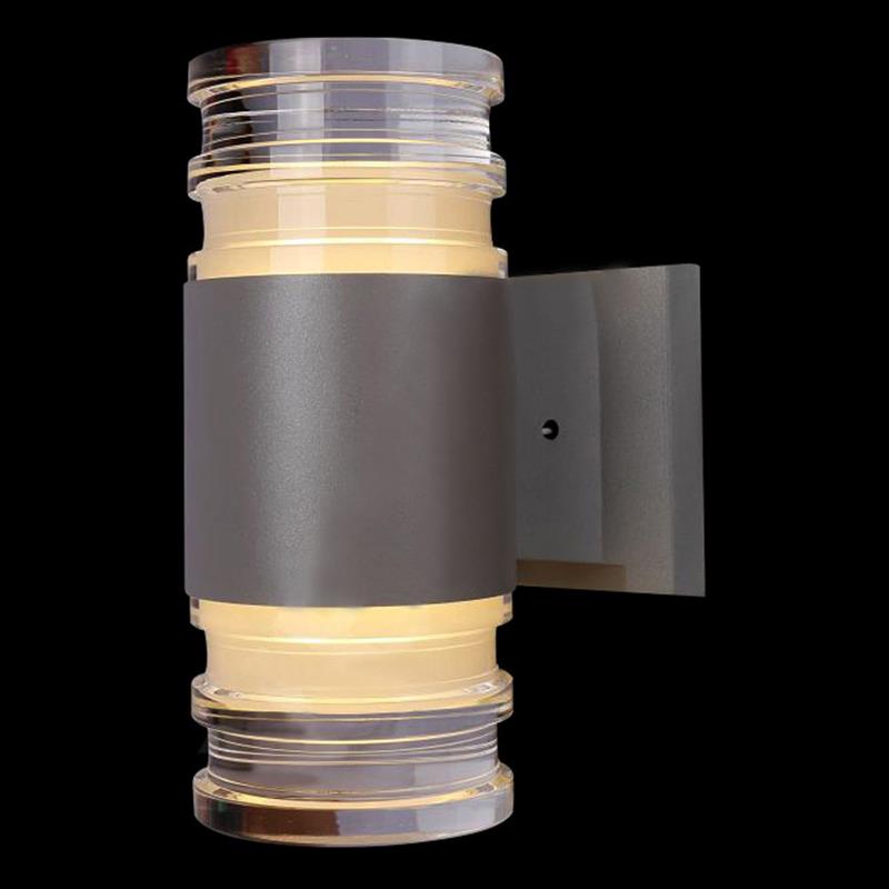 Đèn tường ngoài trời Verona Ø90 x H210, Vỏ Xám