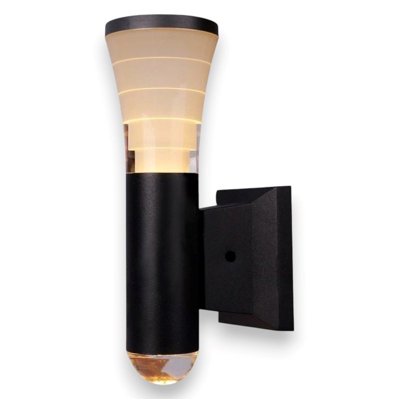 Đèn tường ngoài trời Verona Ø90 x H200, vỏ đen