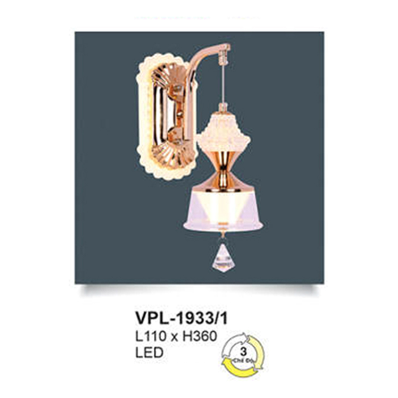 Đèn tường trang trí Andora L110*H360 - LED 3 CĐ