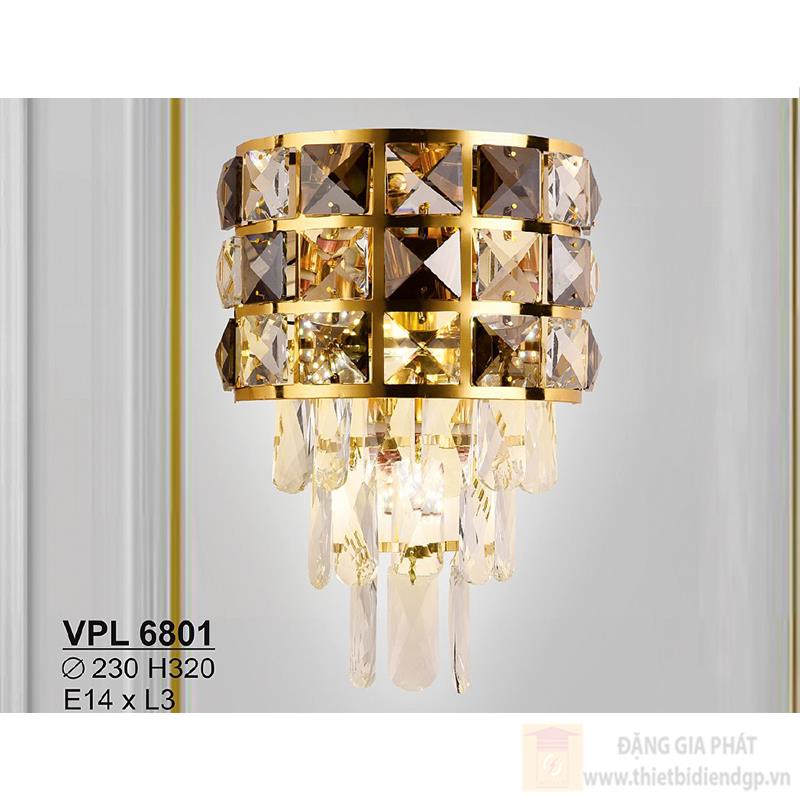 Đèn tường pha lê E14*L3 - Ø230*H320