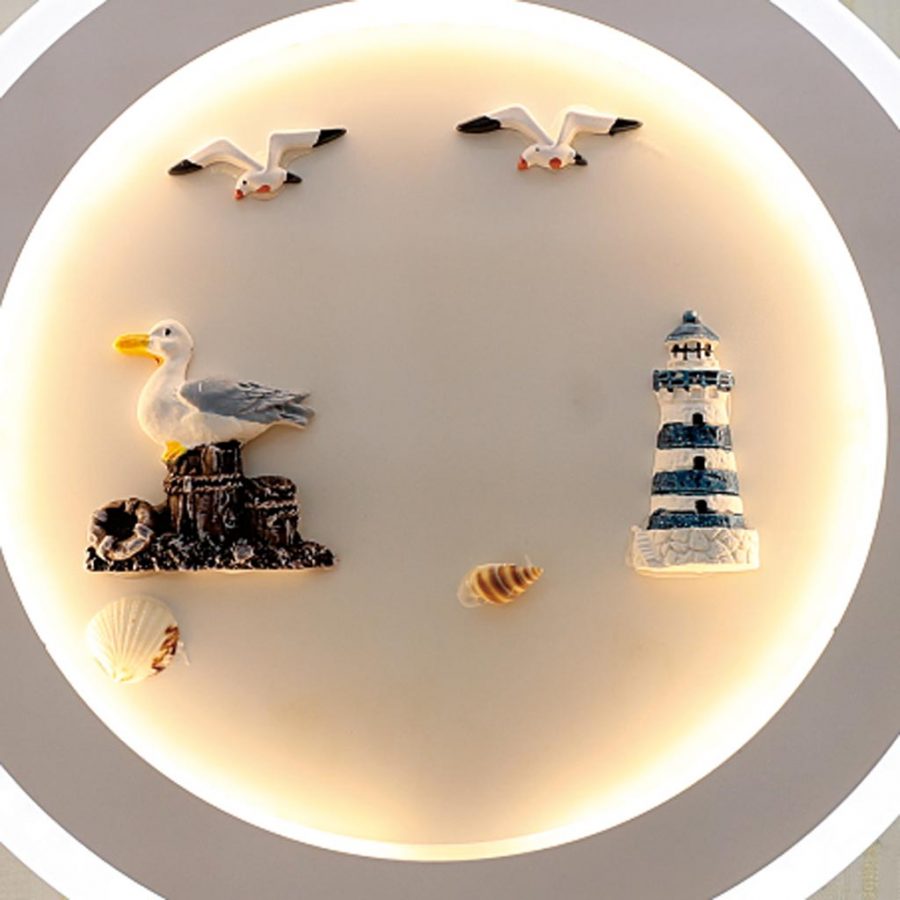 Đèn treo tường LED tròn hình chim & hải đăng Venus VR3194/4