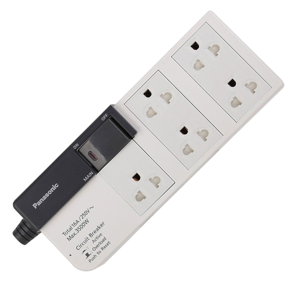 Ổ cắm kéo dài Panasonic WCHG28352 5 lỗ cắm 1 công tắc 16A dài 3m