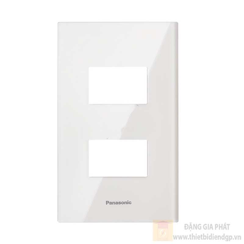 Mặt dùng cho 2 thiết bị Panasonic WEGH6802CW-VN ( Nhựa Acrylic ) màu trắng