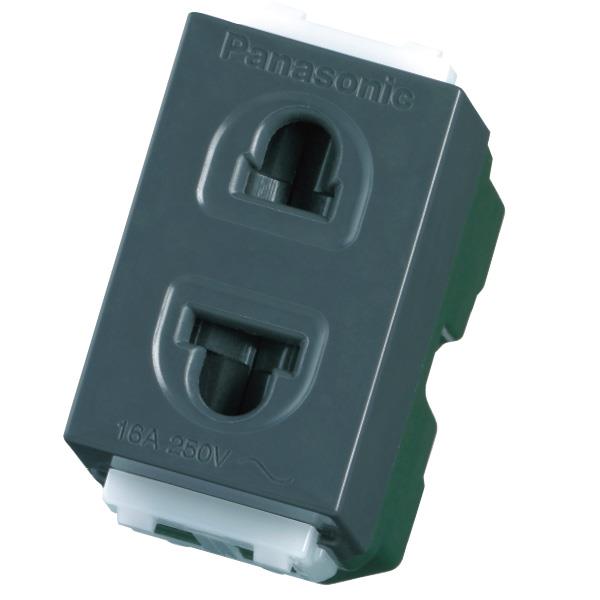 Ổ cắm đơn Panasonic WEV1081H / WEV1081H-7H có màn che, 16A