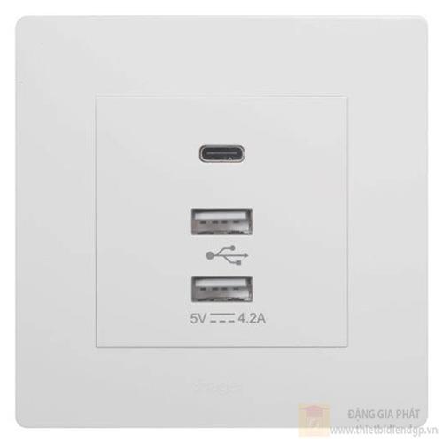 Ổ cắm 3 USB (2 *USB+ 1*USB type C)
