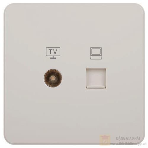 Ổ cắm ti vi + mạng RJ45 Cat 5e