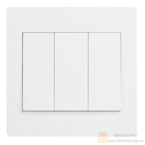 Mặt 3 công tắc 2 chiều, nút bấm lớn