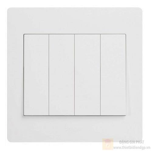 Mặt 4 công tắc 2 chiều, nút bấm lớn