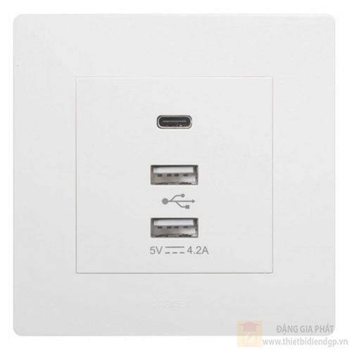 Ổ cắm 3 USB (2 *USB+ 1*USB type C)