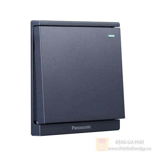 Bộ 1 công tắc B Panasonic WMF511MYH-1VN 1 chiều, bắt vít, có chỉ báo dạ quang 250V - 10A màu xám ánh kim