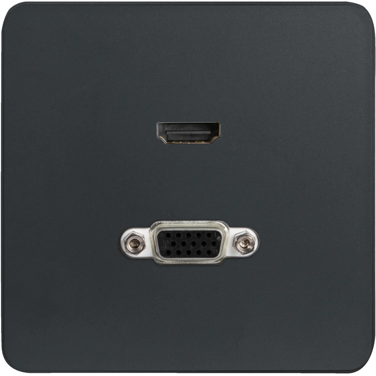 Ổ cắm HDMI + VGA màu đen