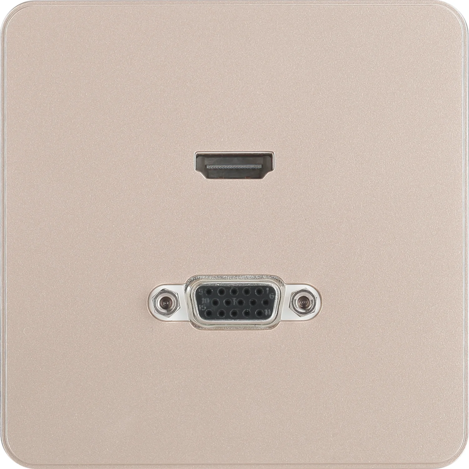 Ổ cắm HDMI + VGA màu gold