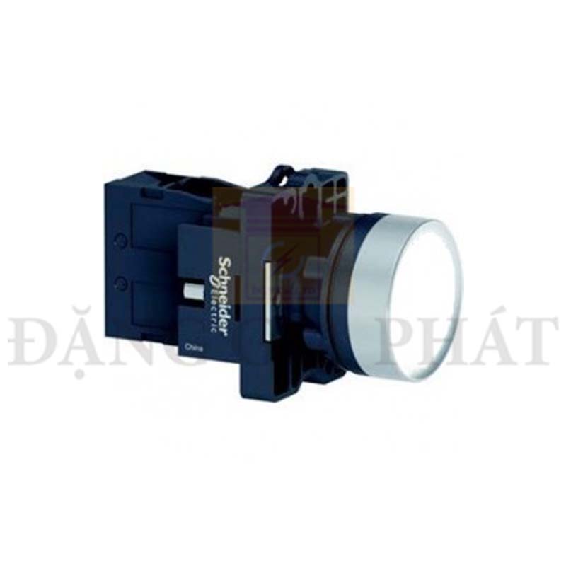 Nút nhấn có đèn báo Ø 22, Màu Xanh Lá, trắng, đỏ, vàng, xanh dương, điện áp 220VAC