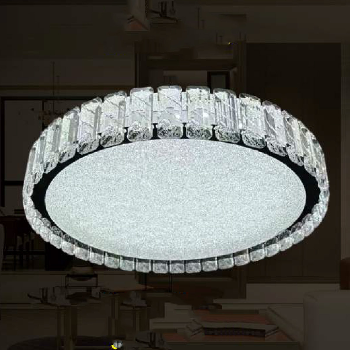 Đèn mâm ốp trần trang trí Verona Ø500*H150 - ánh sáng 3 màu