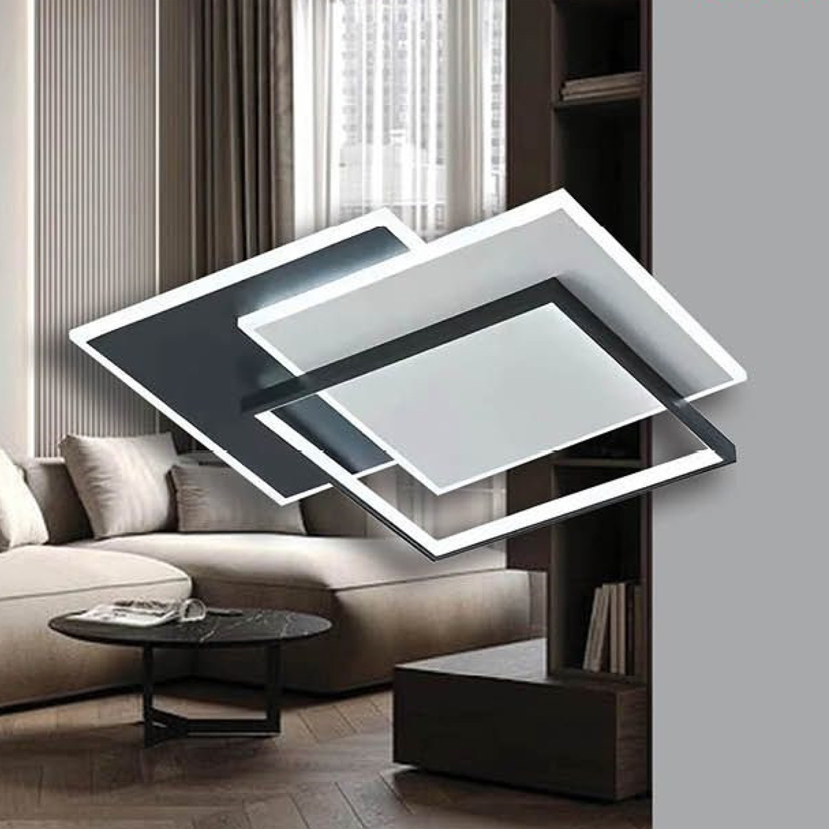 Đèn ốp trần L500*W500 LED 3 CĐ