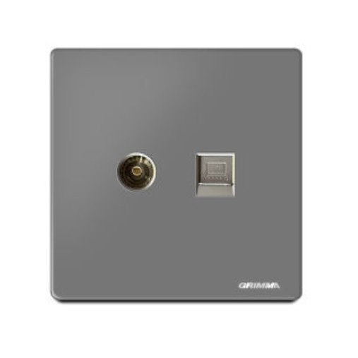 Ổ cắm Tivi và mạng GRIMMA G60TVPC