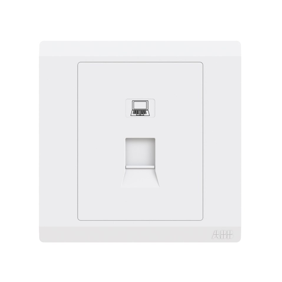 Bộ ổ cắm mạng đơn ABB Inora BL333 RJ45 CAT.6
