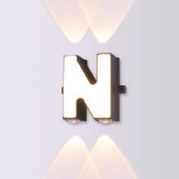 Đèn vách Led trang trí Hufa chữ cái Alpha (Chữ M--> Chữ R)