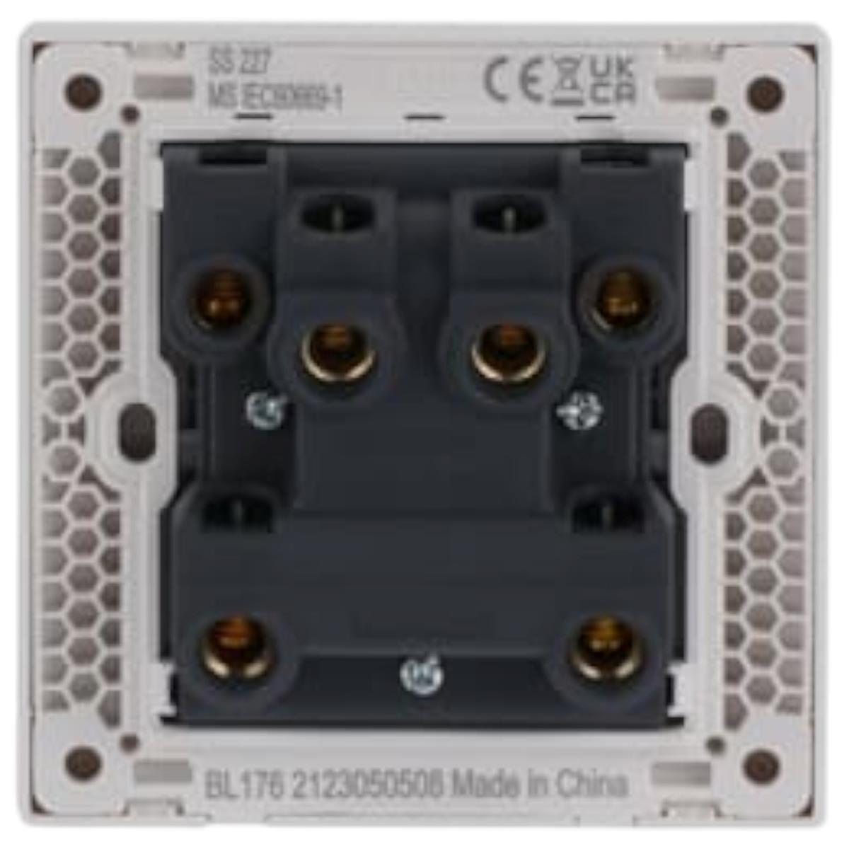 Bộ công tắc 2 cực ABB Inora BL176 32A có đèn báo Neon