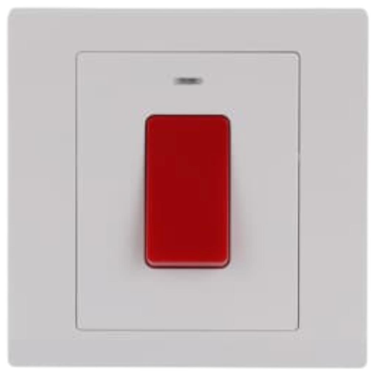 Bộ công tắc 2 cực ABB Inora BL176 32A có đèn báo Neon