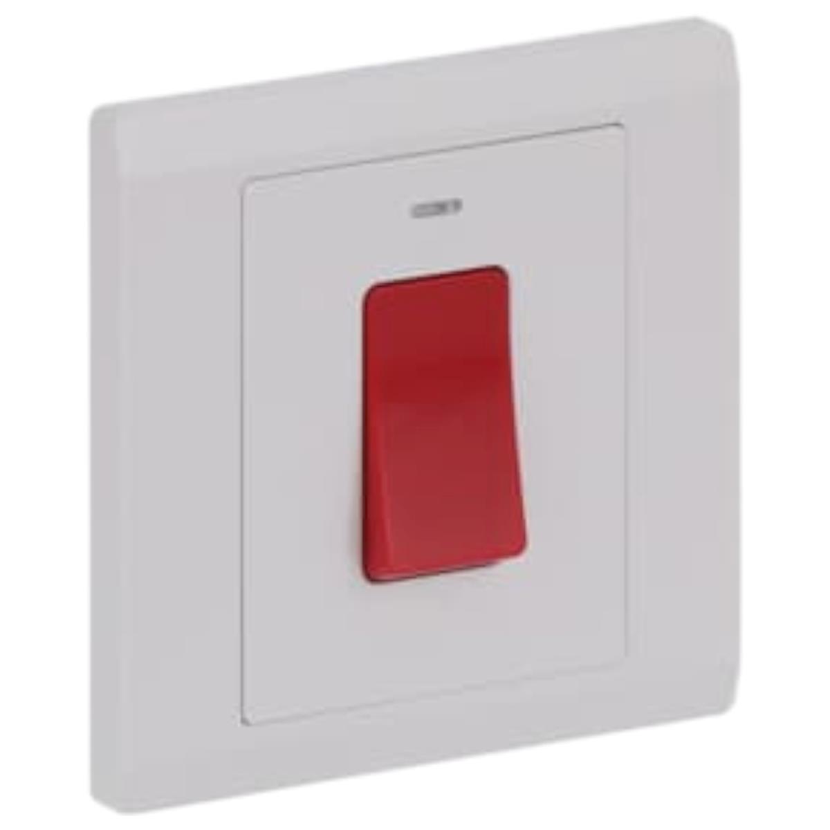 Bộ công tắc 2 cực ABB Inora BL176 32A có đèn báo Neon