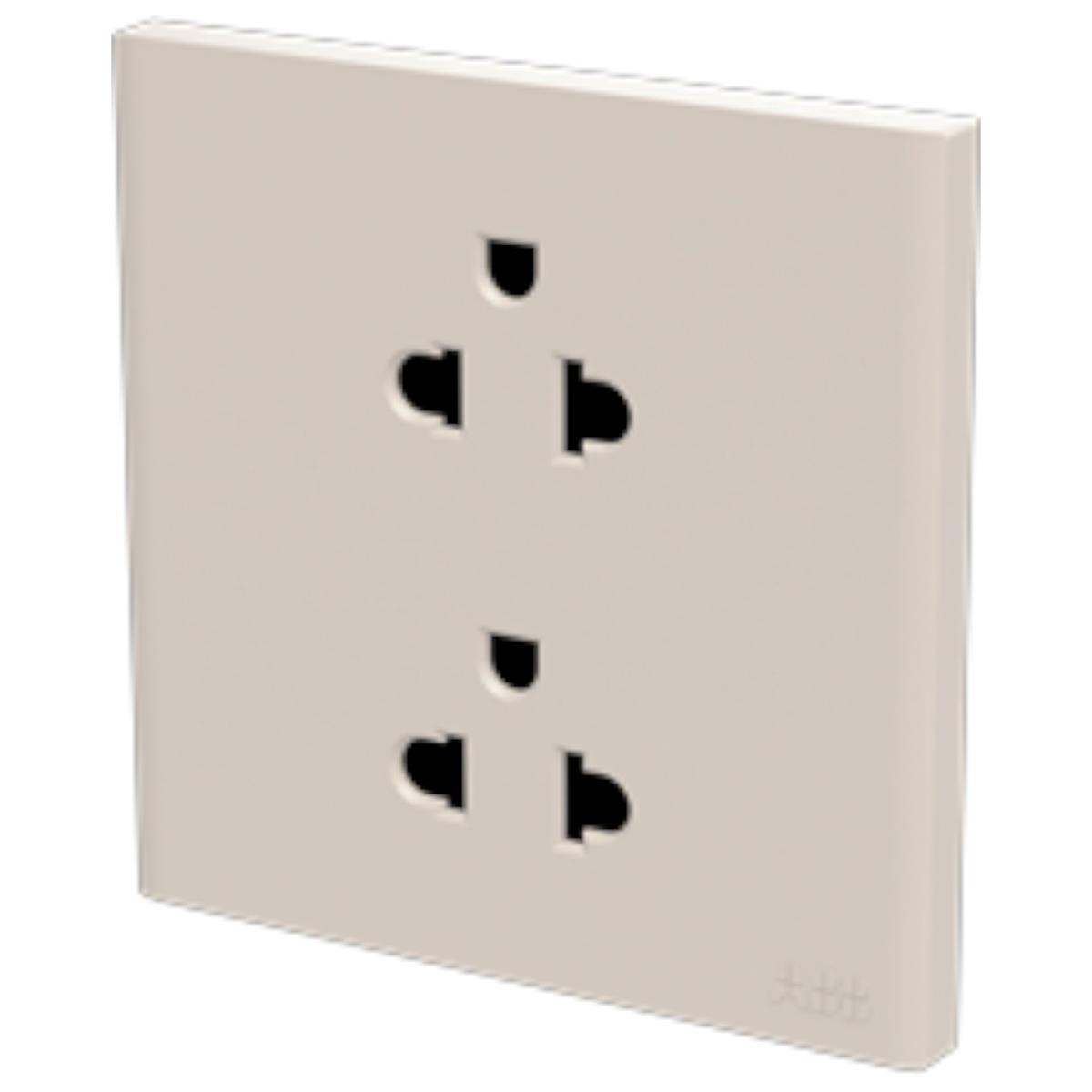 Bộ ổ cắm đôi 3 chấu ABB Framia BC245 16A