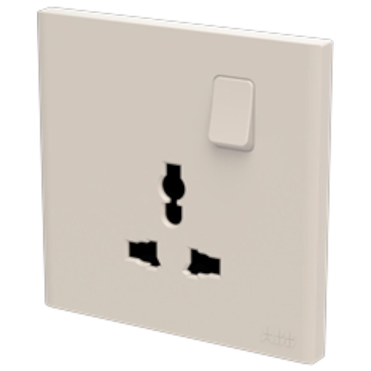 Bộ ổ cắm đa năng đơn ABB Framia BC294 16A kèm công tắc