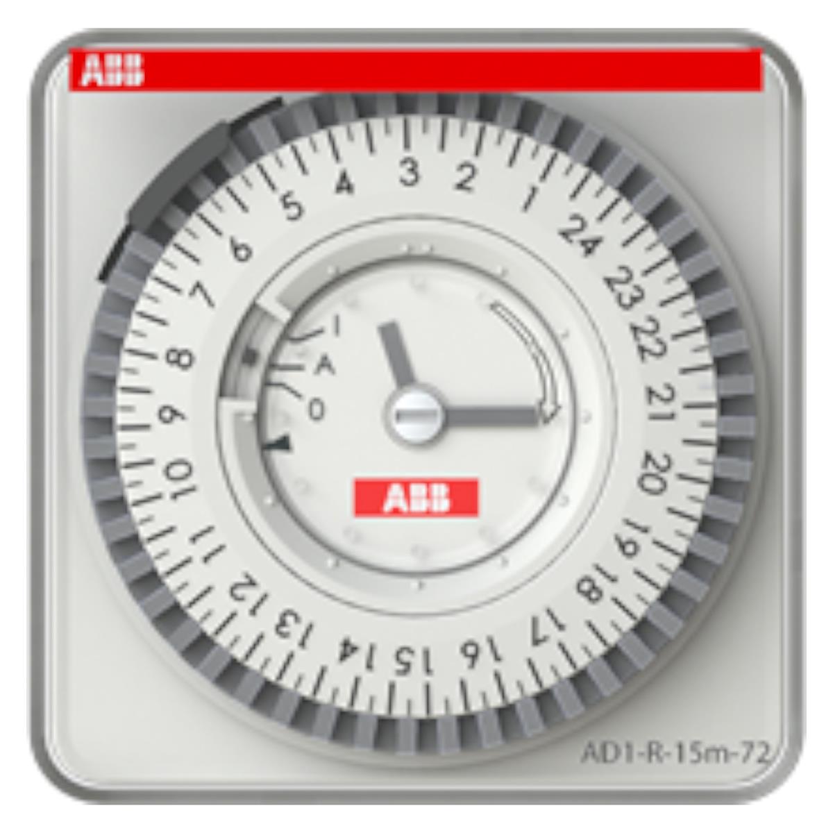 Công tắc hẹn giờ 24 giờ ABB AD1-R-15m-72 1 kênh CO, pin dự trữ 100 giờ