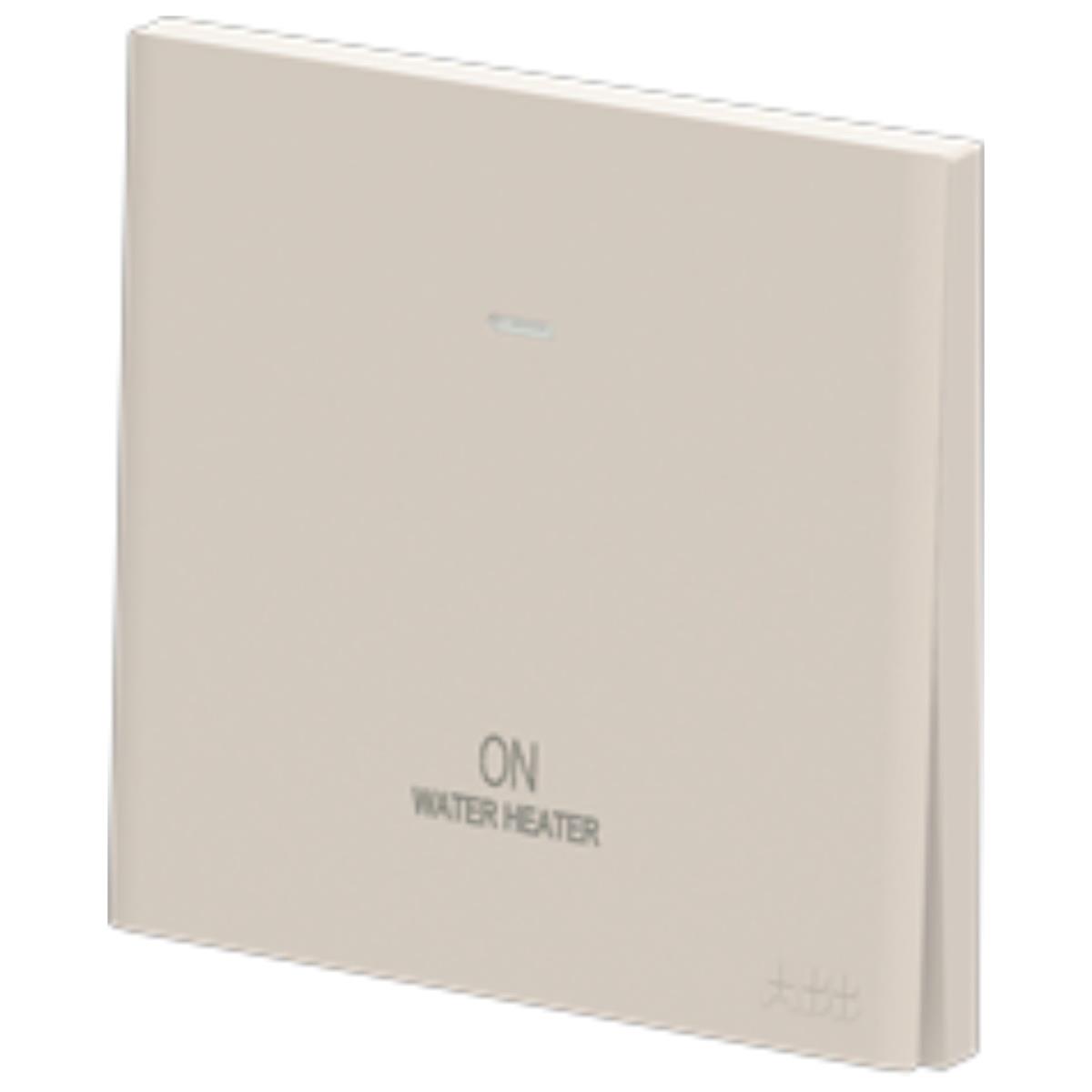 Công tắc máy nước nóng ABB Framia BC171WH 2 cực 20AX, có đèn LED, marked "Water Heater"